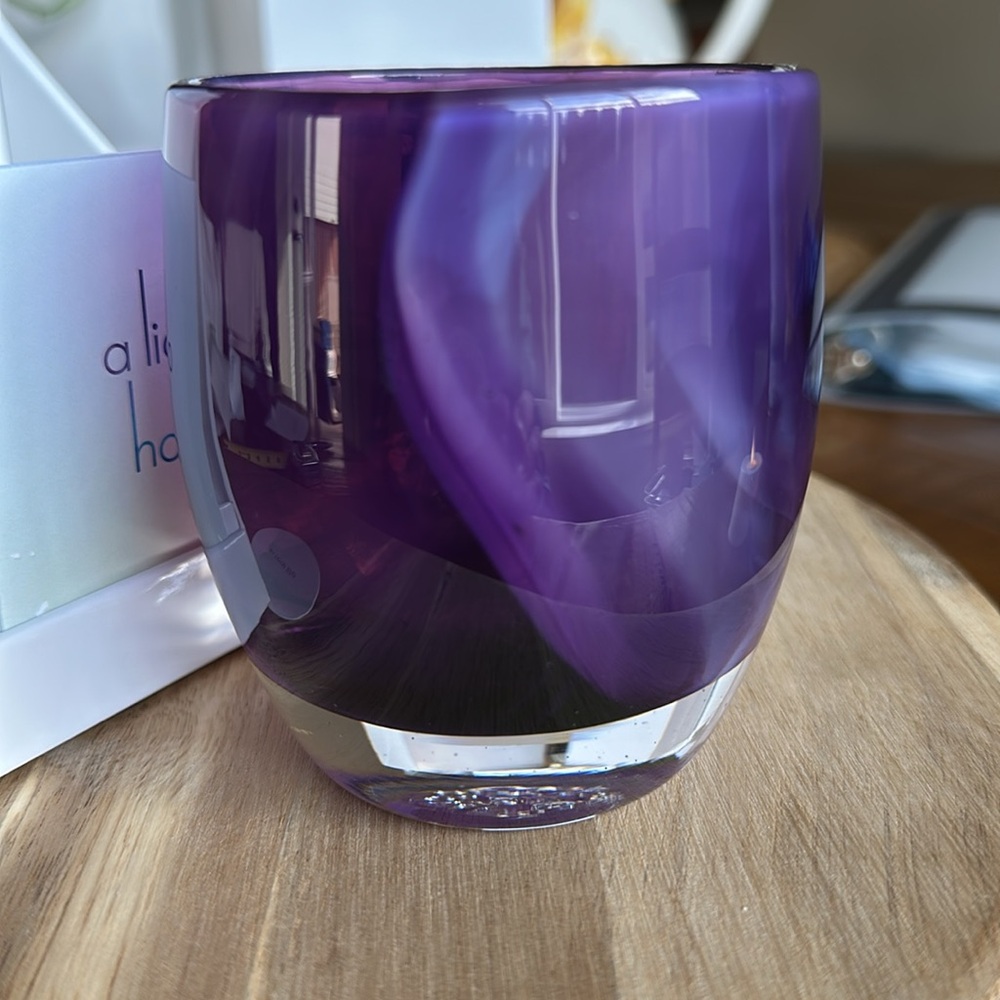 Purple Glassybaby “in real life” Stickered first Triskelion